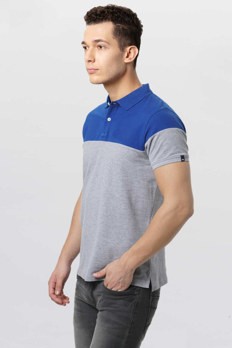 BASICS MUSCLE FIT POLO T SHIRT