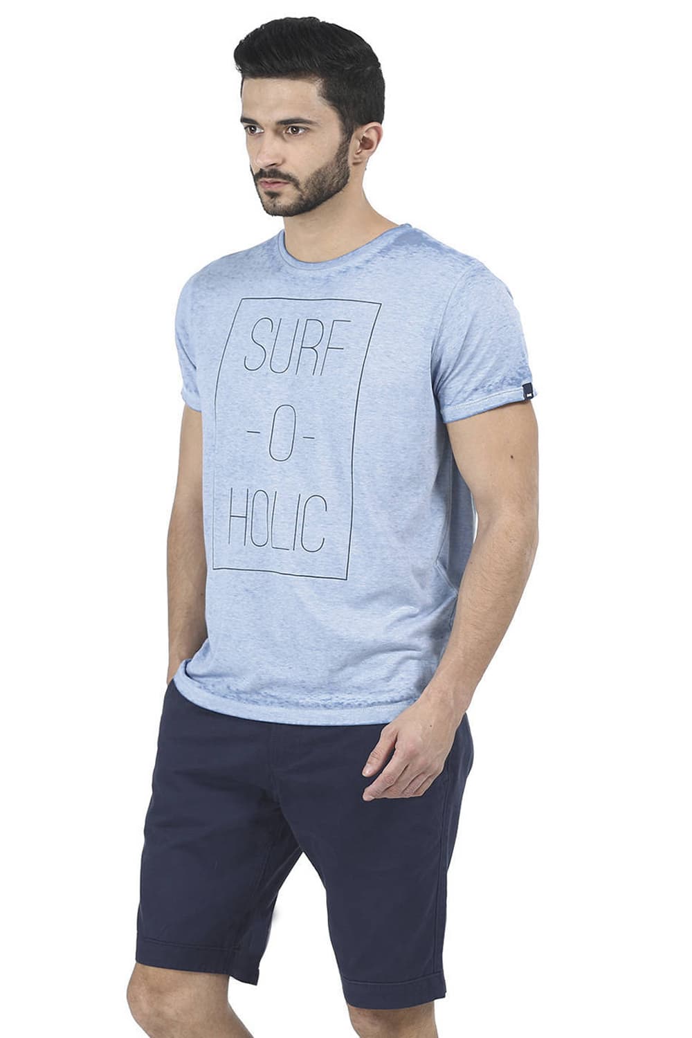 BASICS MUSCLE FIT CREW NECK T SHIRT