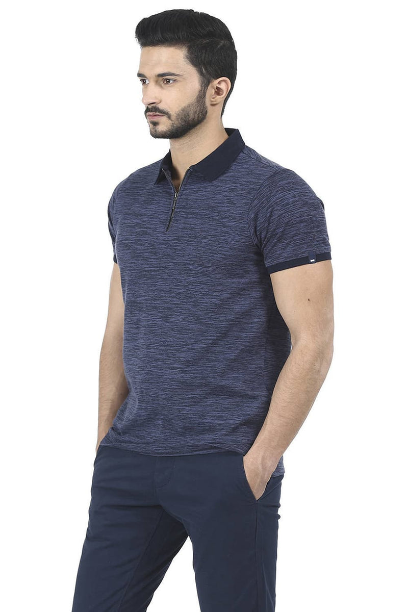 BASICS MUSCLE FIT POLO T SHIRT