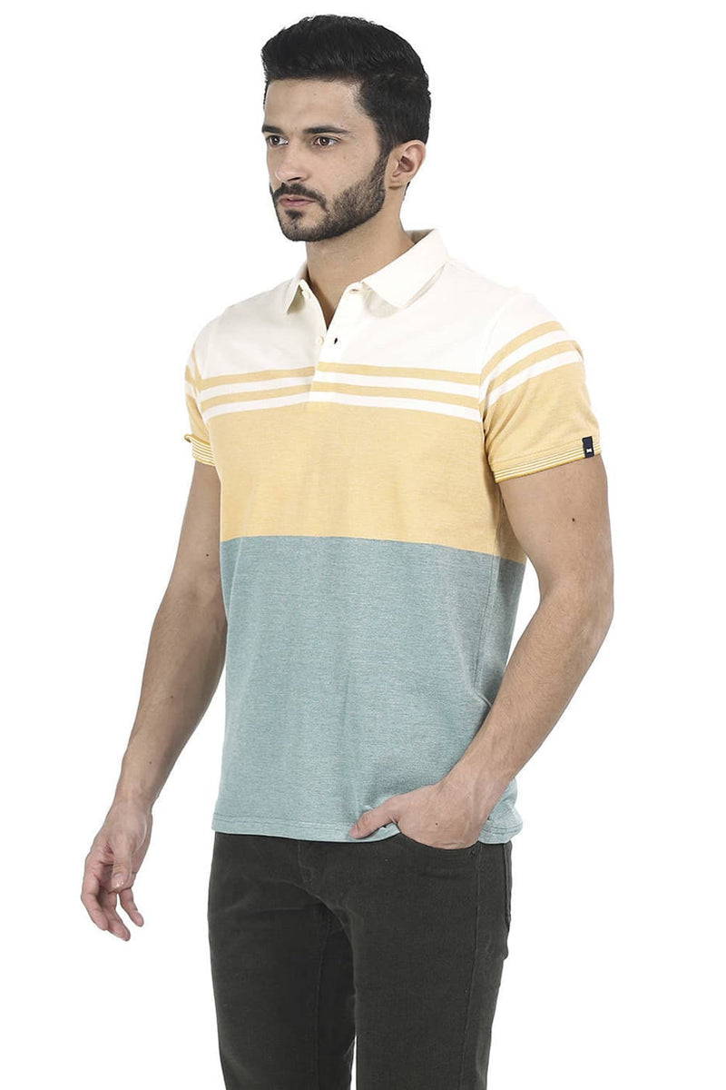 BASICS MUSCLE FIT POLO T SHIRTS