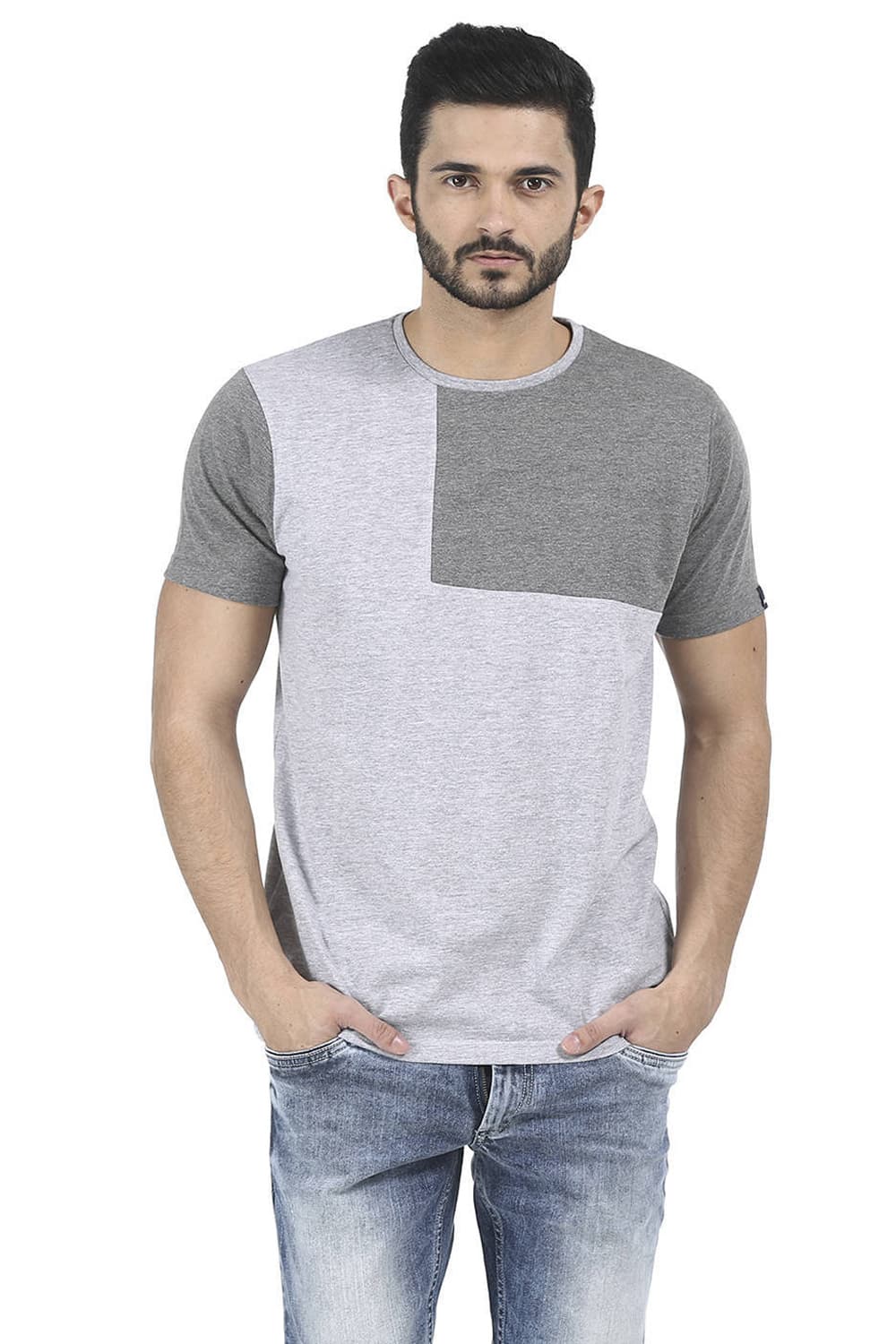 BASICS MUSCLE FIT CREW NECK T SHIRT