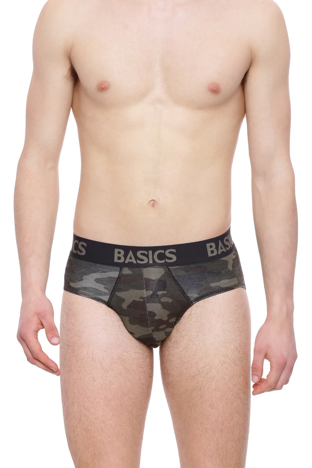 BASICS PRINTED STRETCHABLE FASHION BRIEF