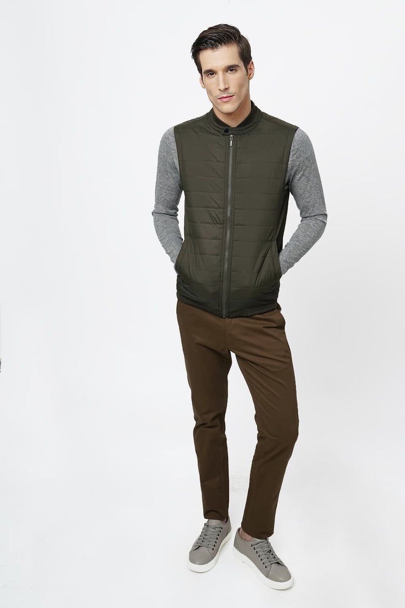 BASICS COMFORT FIT LIGHT WEIGHT POLYFILL JACKET