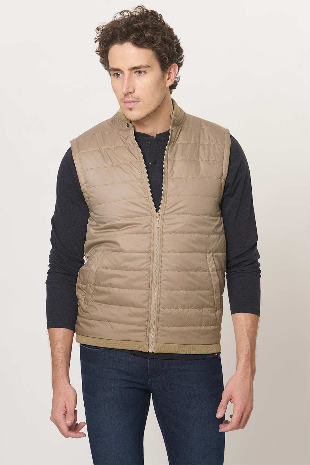 BASICS COMFORT FIT LIGHT WEIGHT POLYFILL JACKET