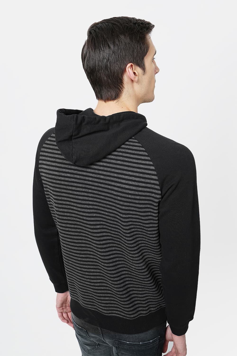 BASICS MUSCLE FIT HOOD JACKET