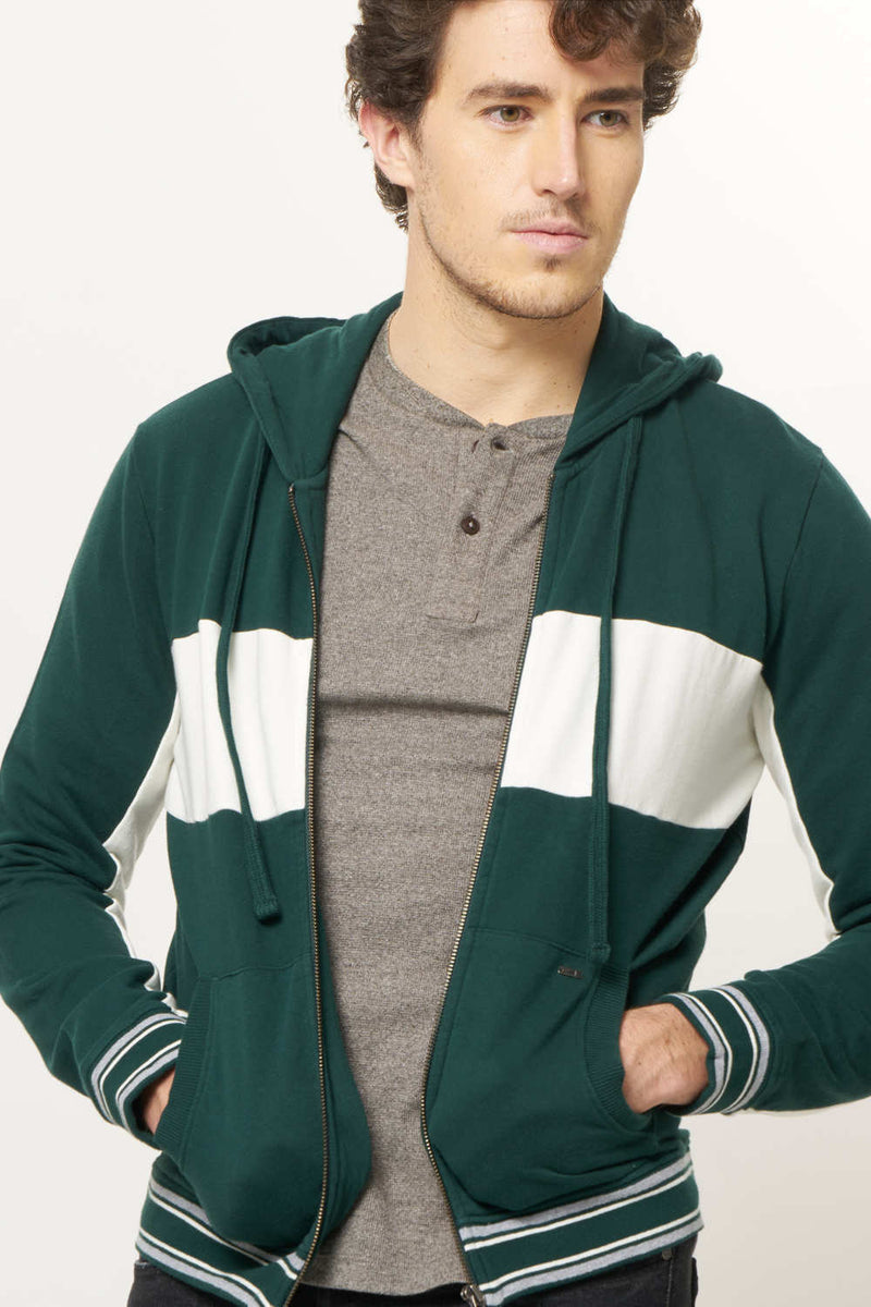 BASICS MUSCLE FIT HOOD JACKET