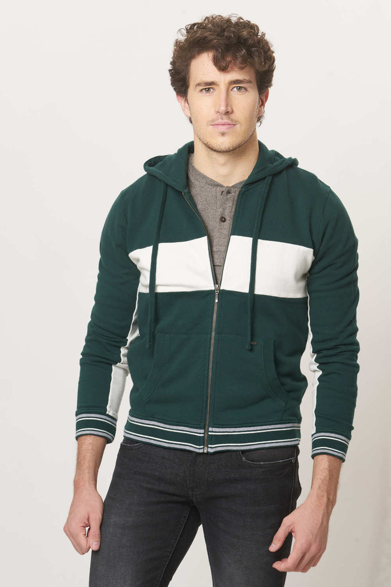 BASICS MUSCLE FIT HOOD JACKET