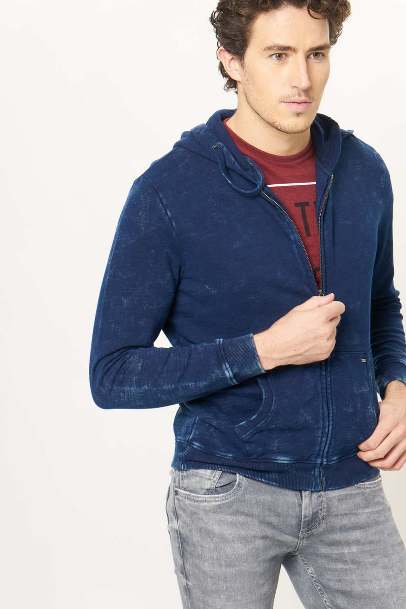 BASICS MUSCLE FIT HOOD JACKET