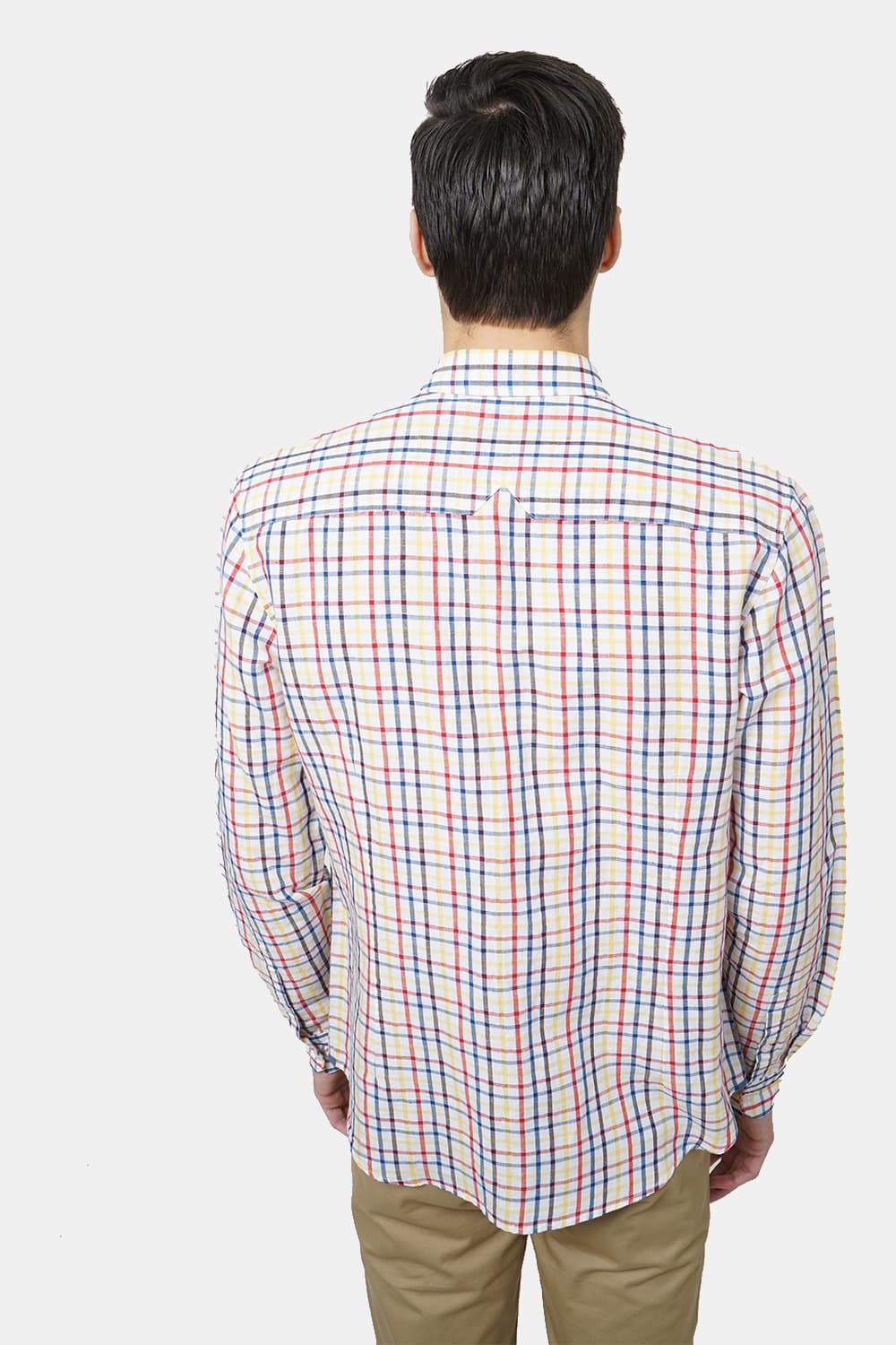 BASICS SLIM FIT CHECKS SHIRT