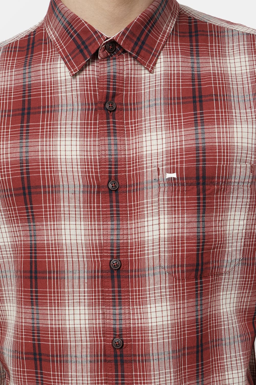 BASICS SLIM FIT CHECKS SHIRT