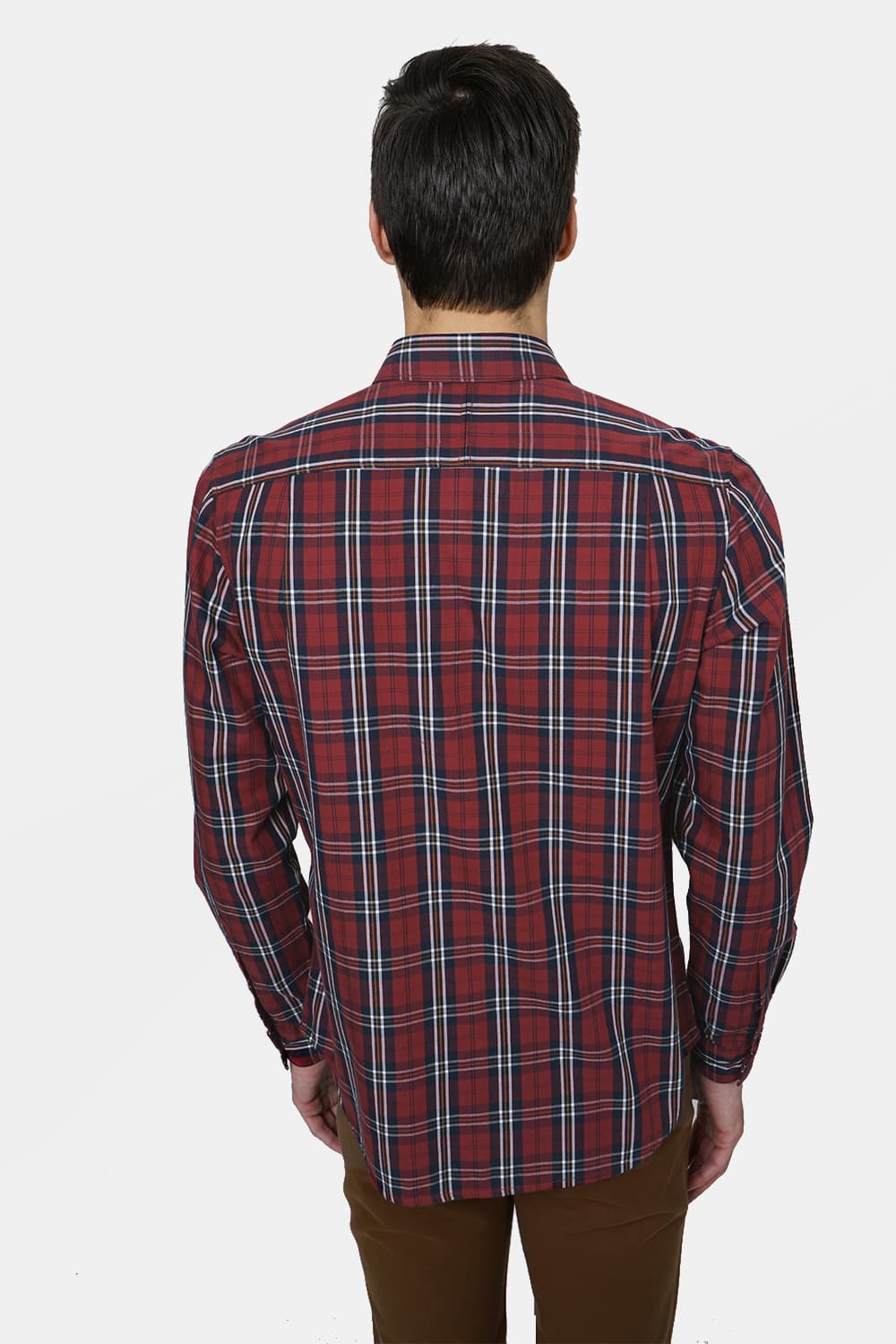 BASICS SLIM FIT CHECKS SHIRT