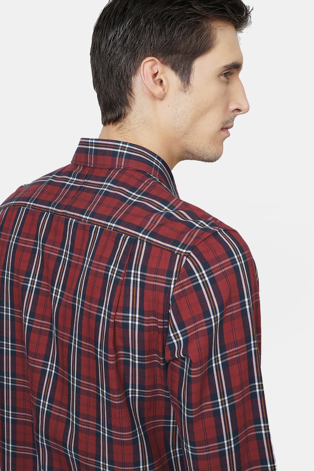 BASICS SLIM FIT CHECKS SHIRT