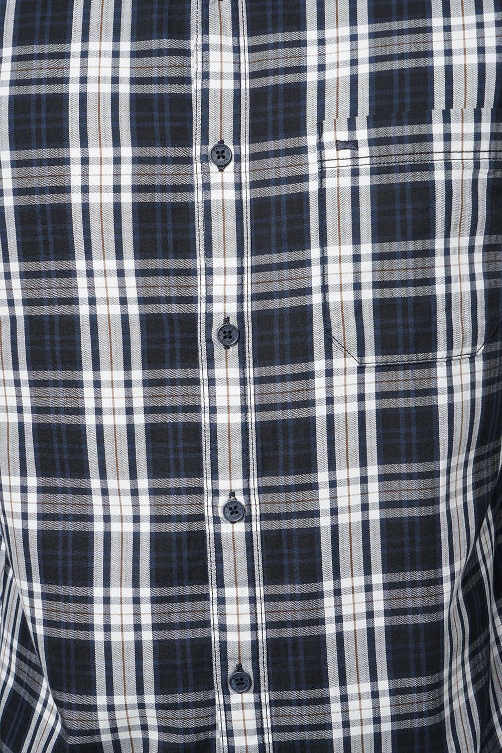 BASICS SLIM FIT CHECKS SHIRT