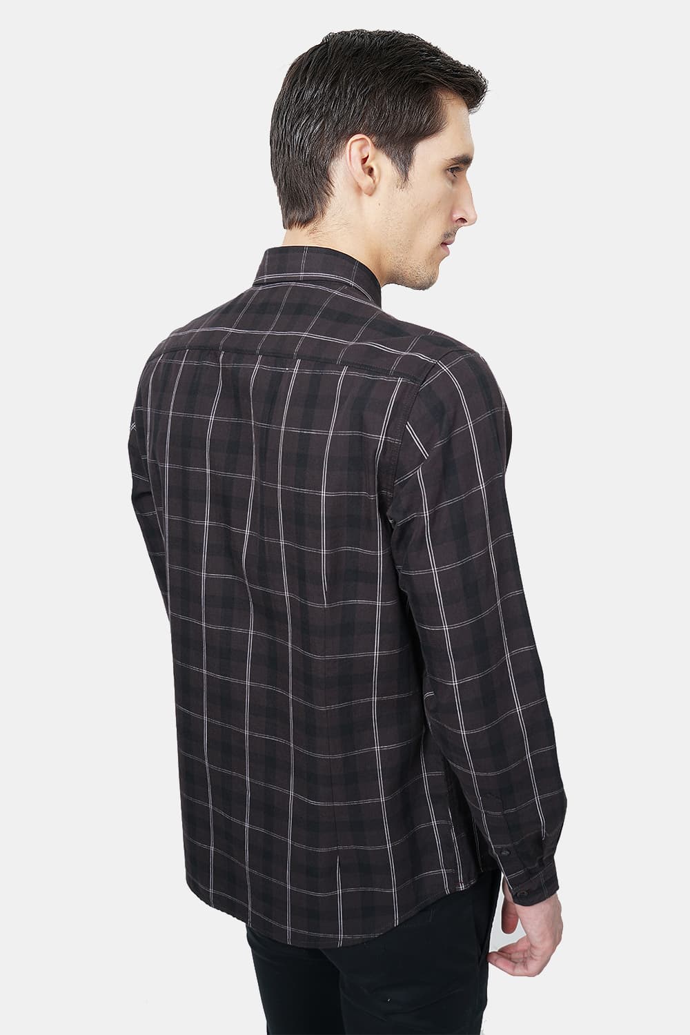 BASICS SLIM FIT CHECKS SHIRT