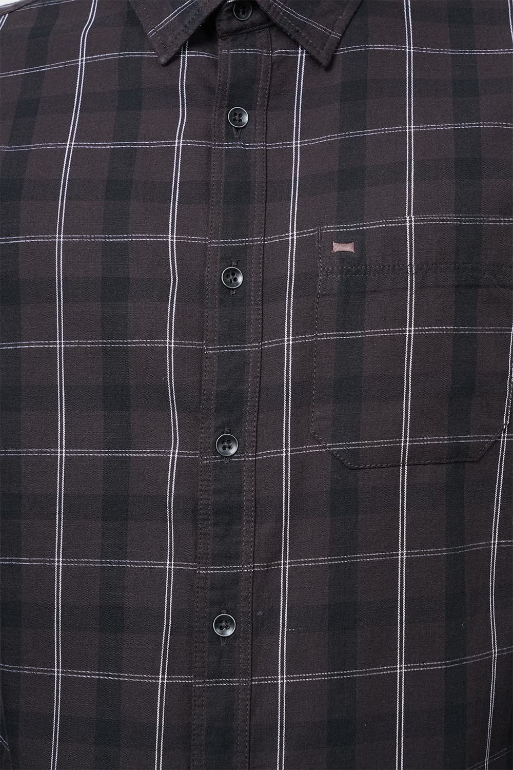 BASICS SLIM FIT CHECKS SHIRT