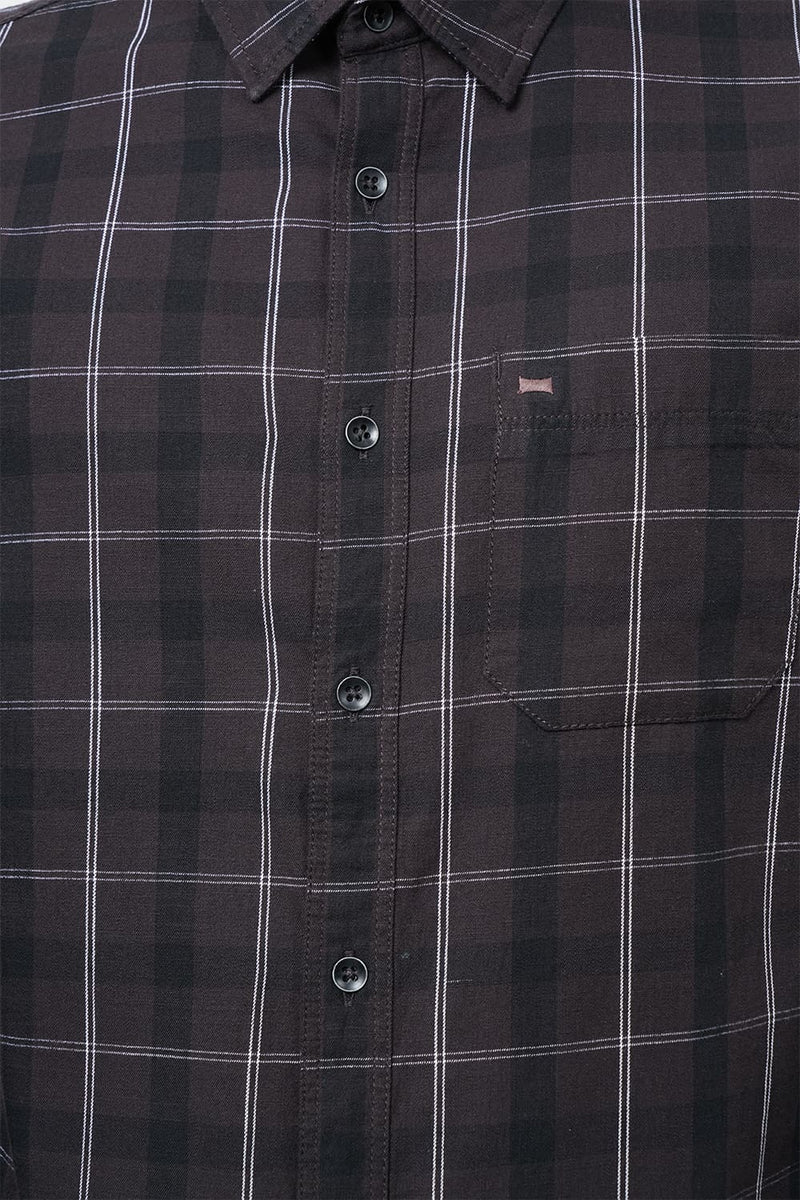 BASICS SLIM FIT CHECKS SHIRT