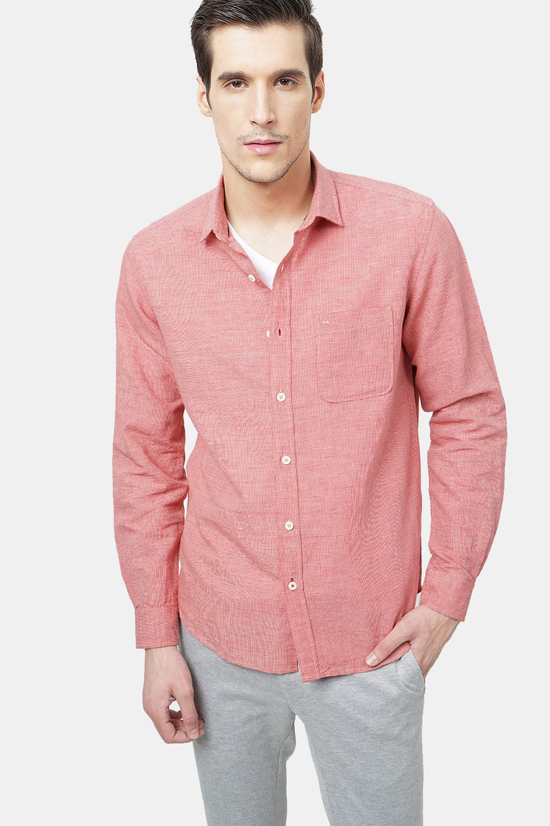 BASICS SLIM FIT CHECKS SHIRT