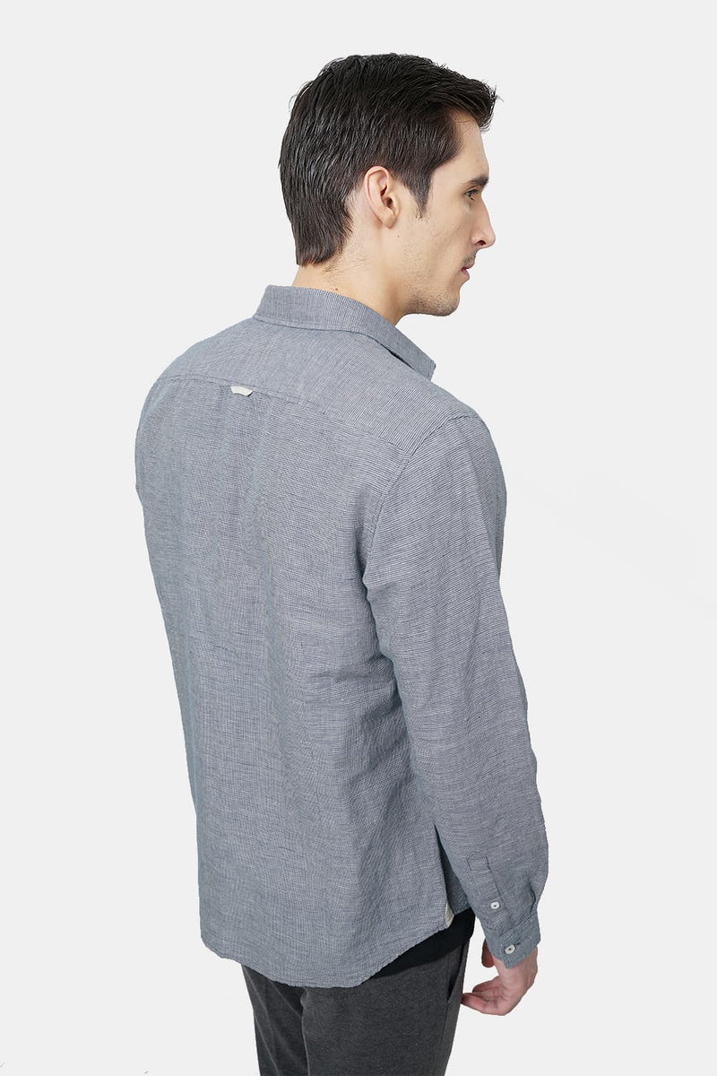 BASICS SLIM FIT CHECKS SHIRT