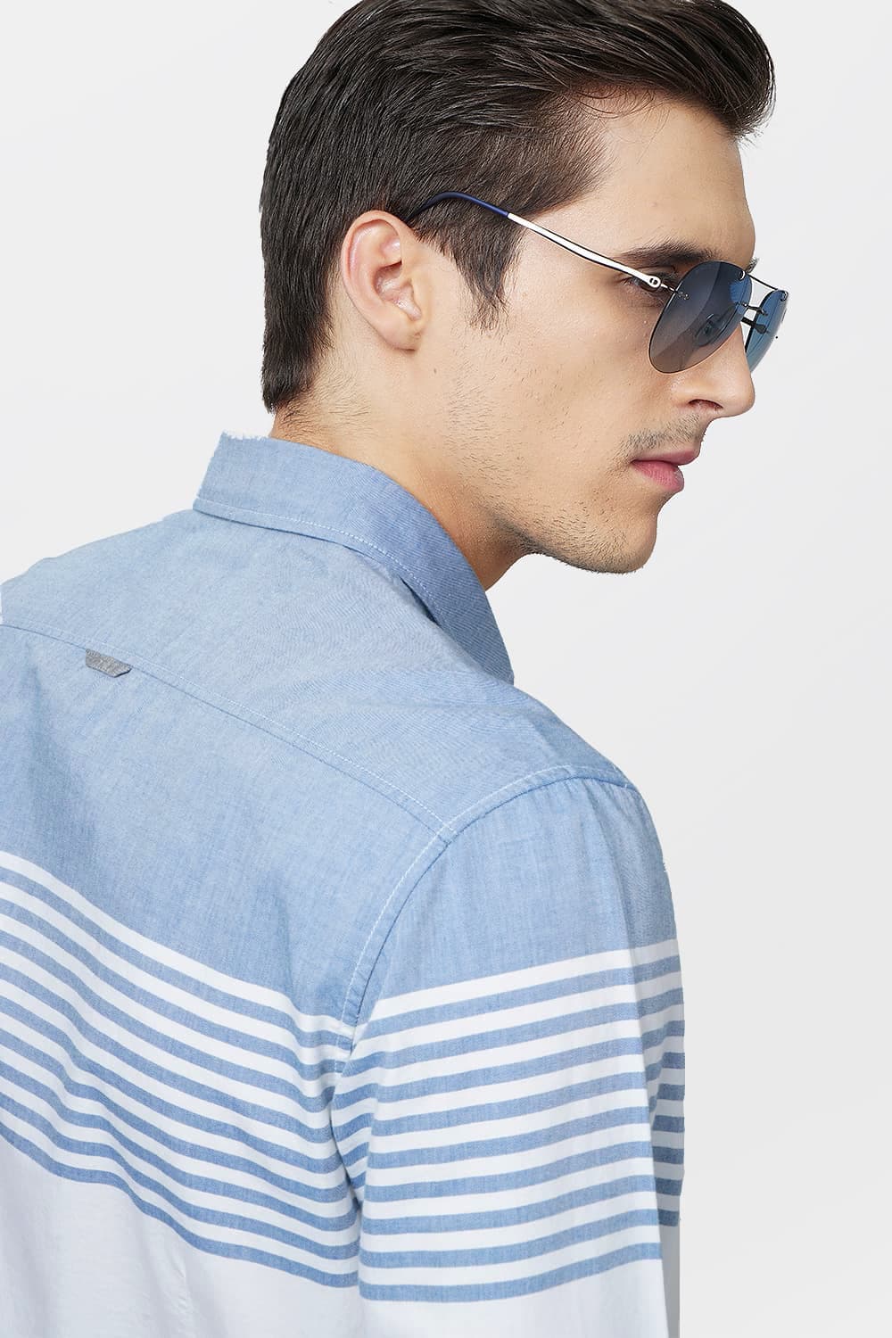 BASICS SLIM FIT PRINTED SHIRT