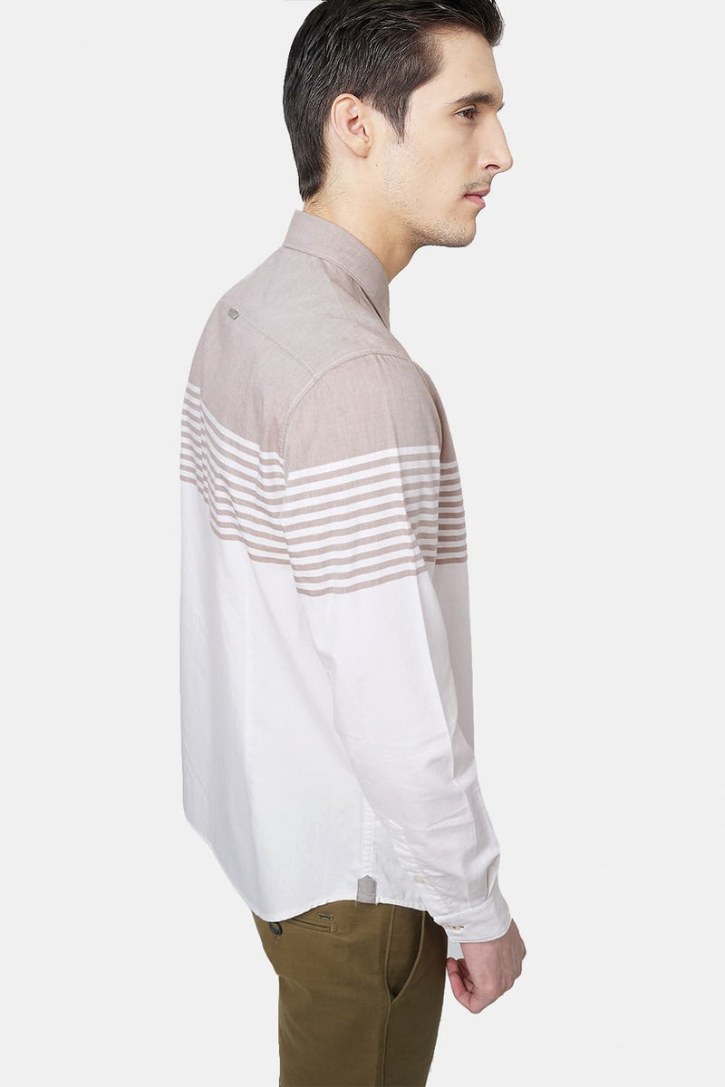 BASICS SLIM FIT PRINTED SHIRT