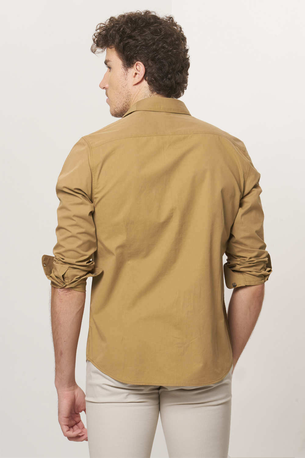 BASICS SLIM FIT TWILL SHIRT