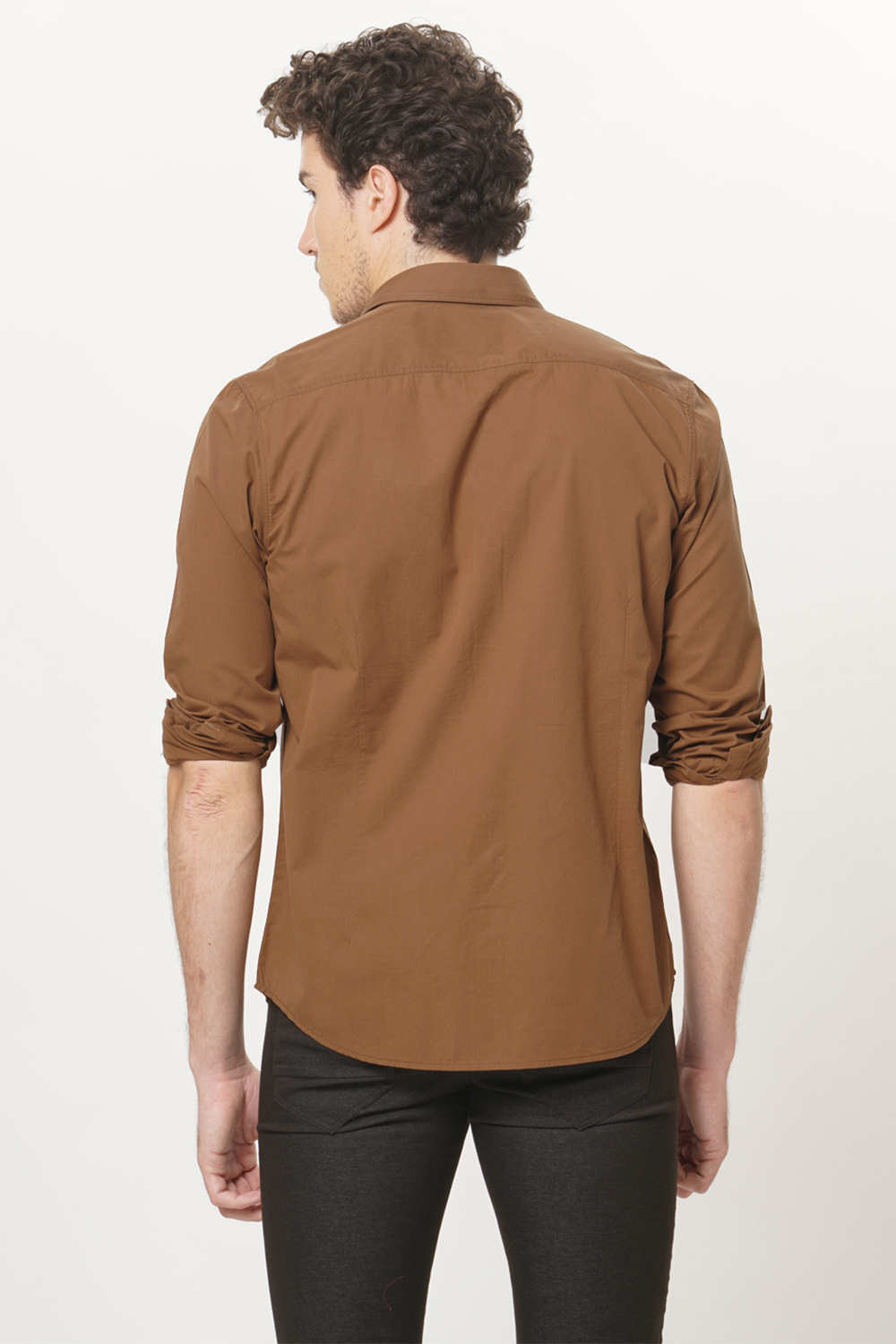 BASICS SLIM FIT TWILL SHIRT