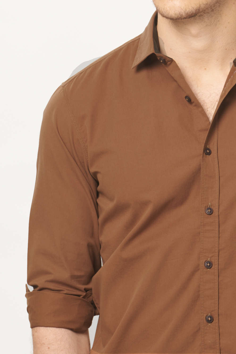 BASICS SLIM FIT TWILL SHIRT