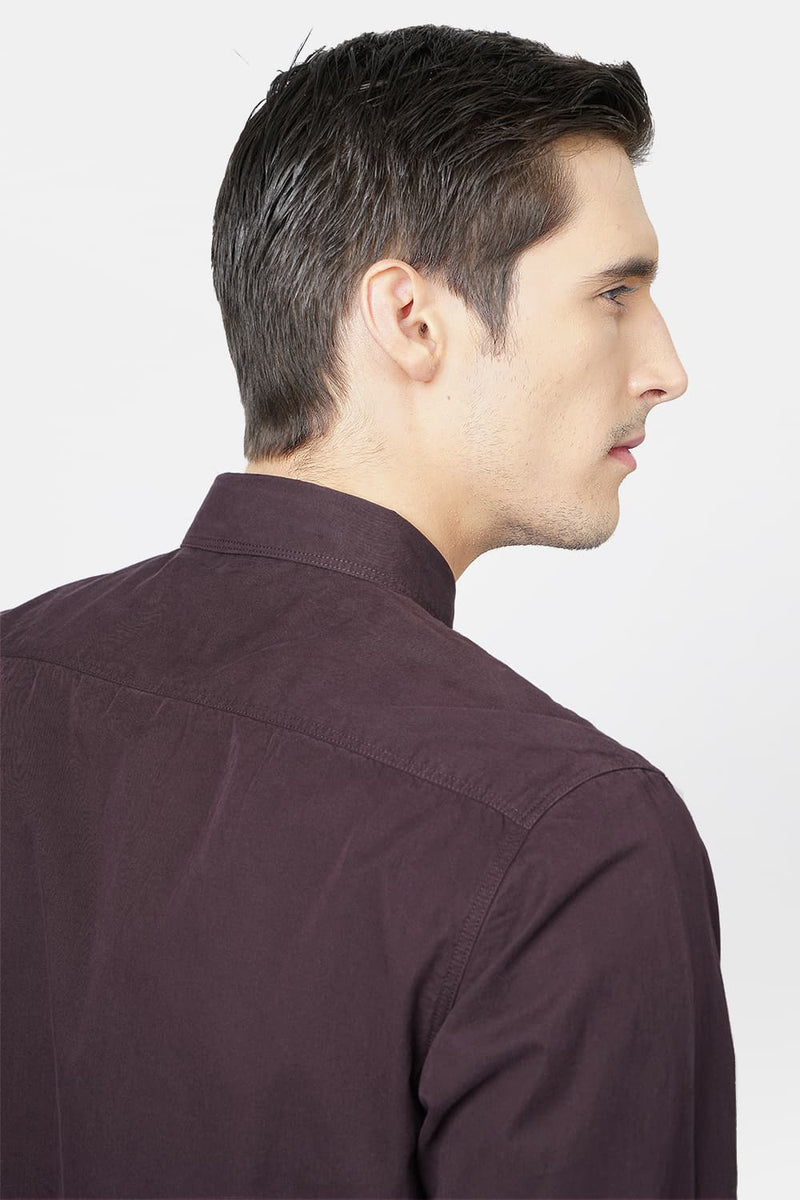 BASICS SLIM FIT TWILL SHIRT