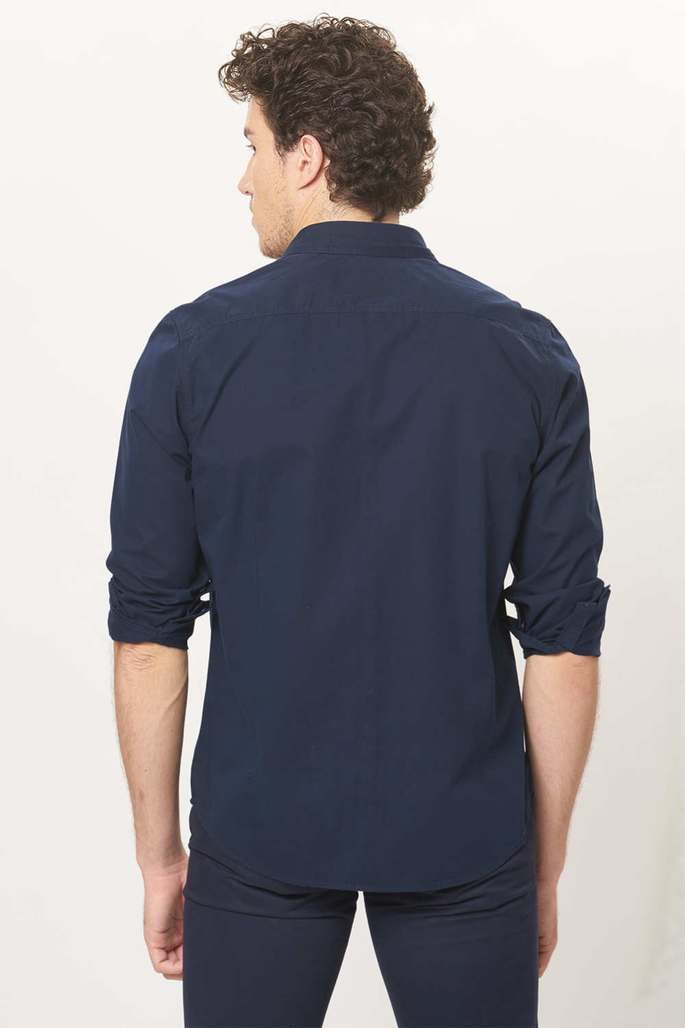 BASICS SLIM FIT TWILL SHIRT