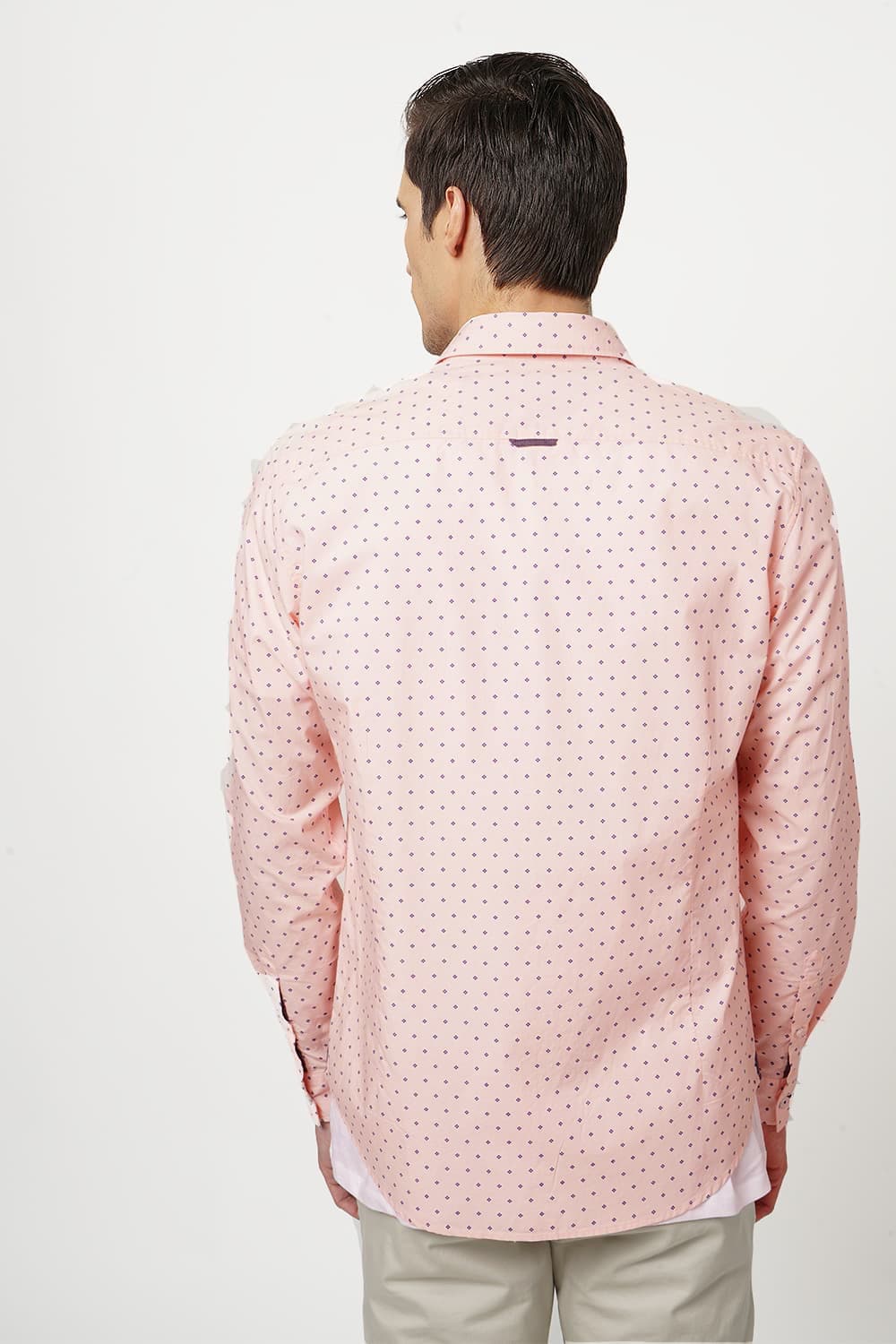 BASICS SLIM FIT PRINTED SHIRT