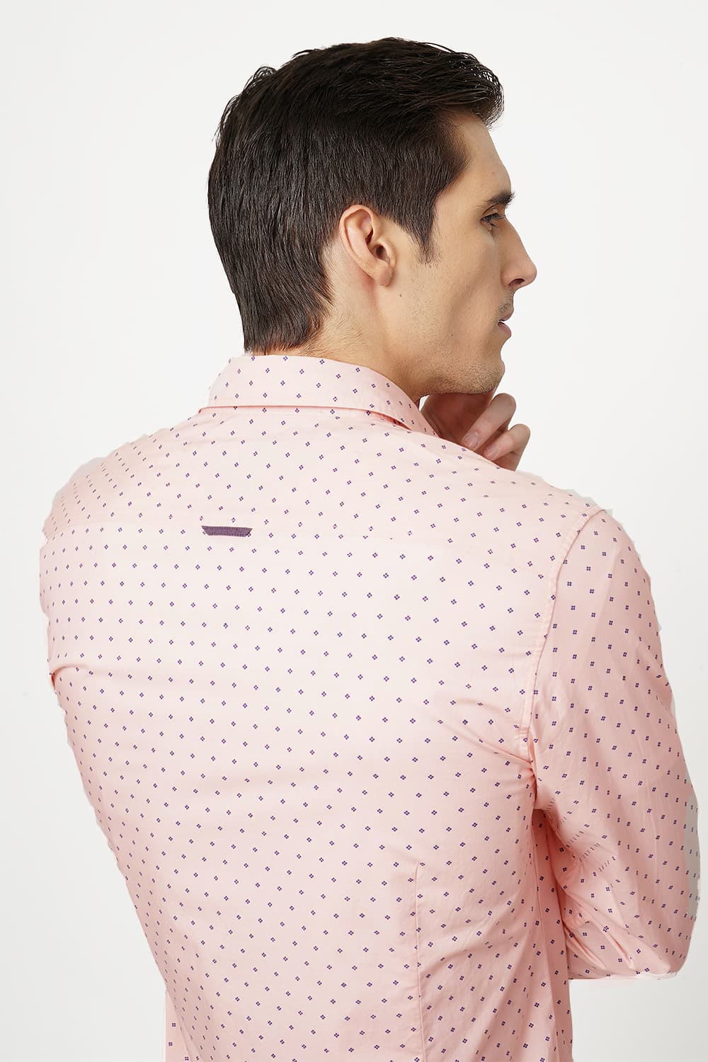 BASICS SLIM FIT PRINTED SHIRT