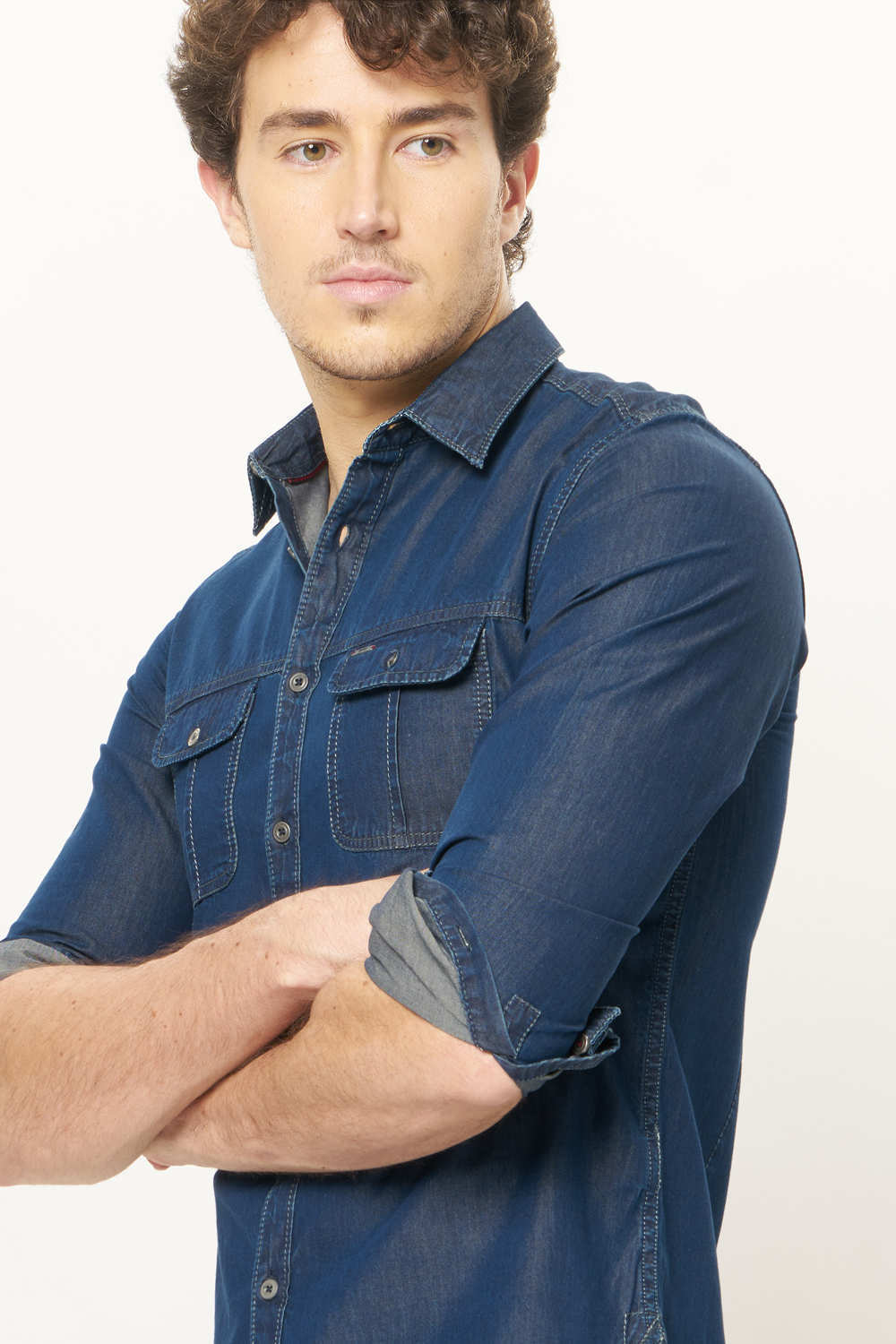 Slim Fit Denim Shirt