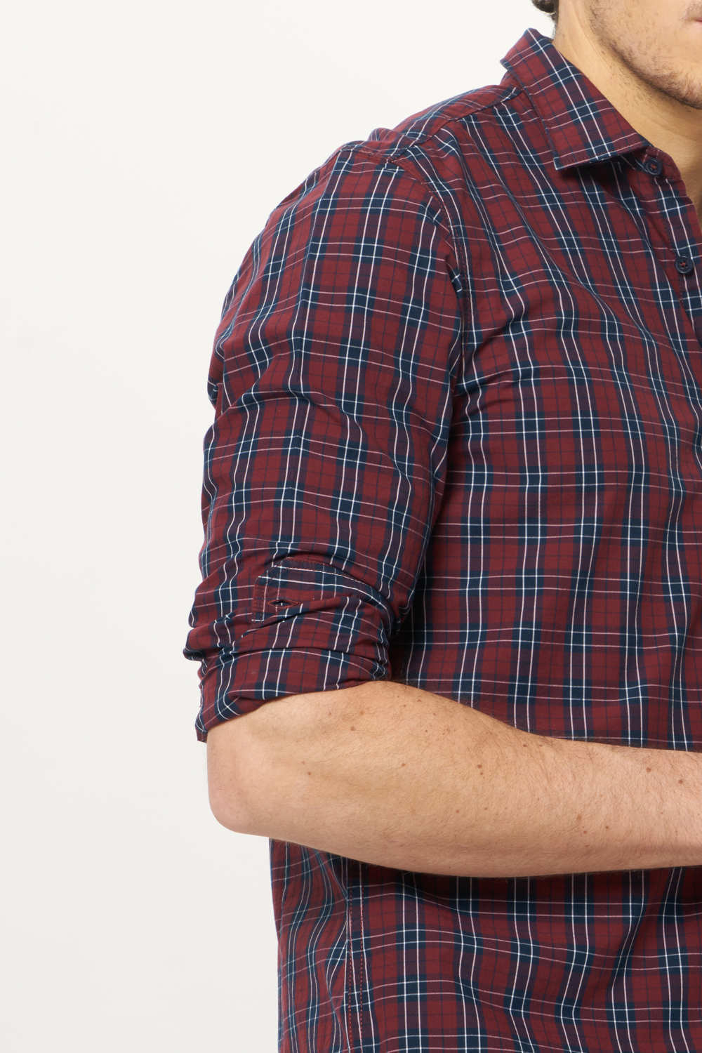 BASICS SLIM FIT CHECKS SHIRT