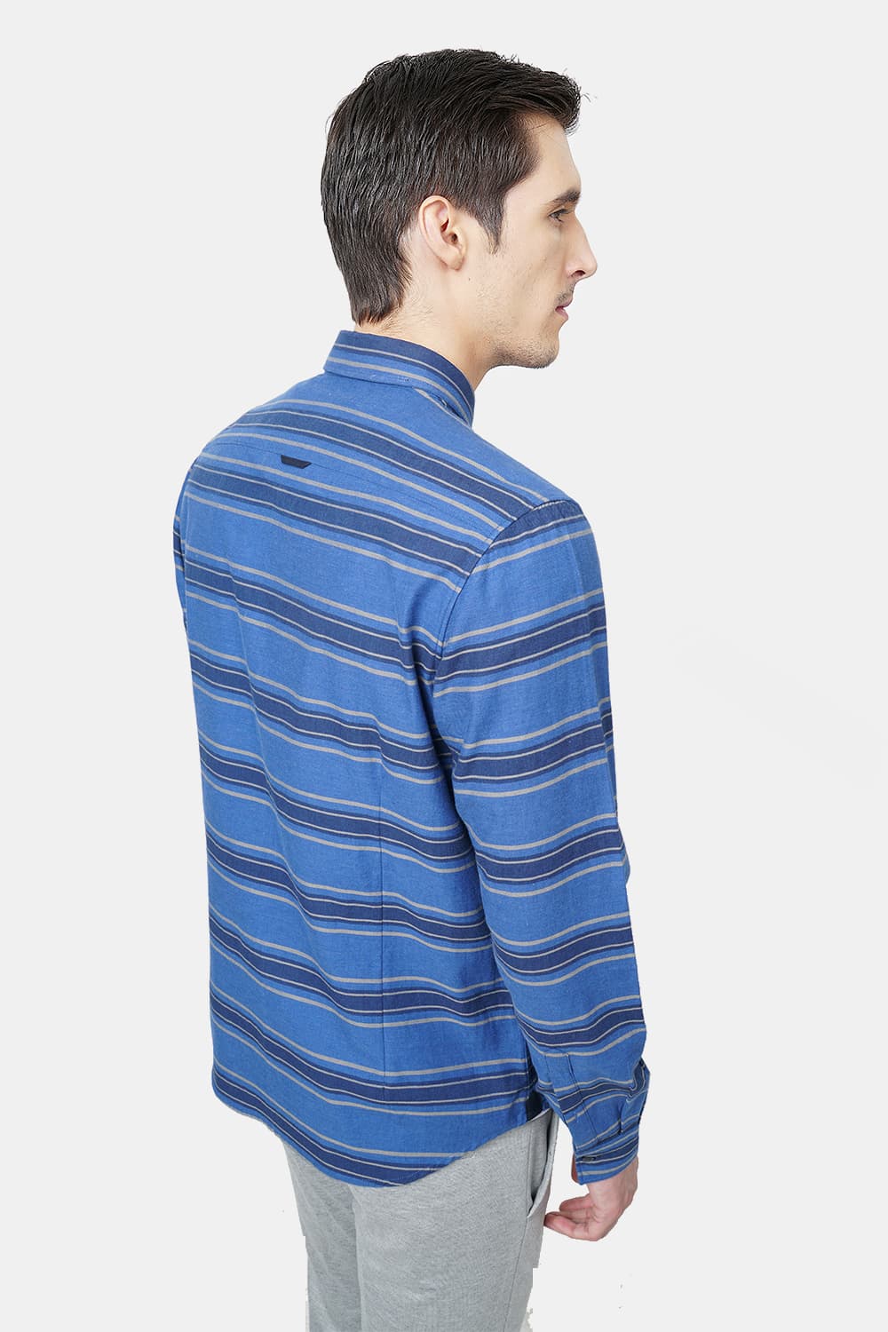 BASICS SLIM FIT WEFT STRIPES