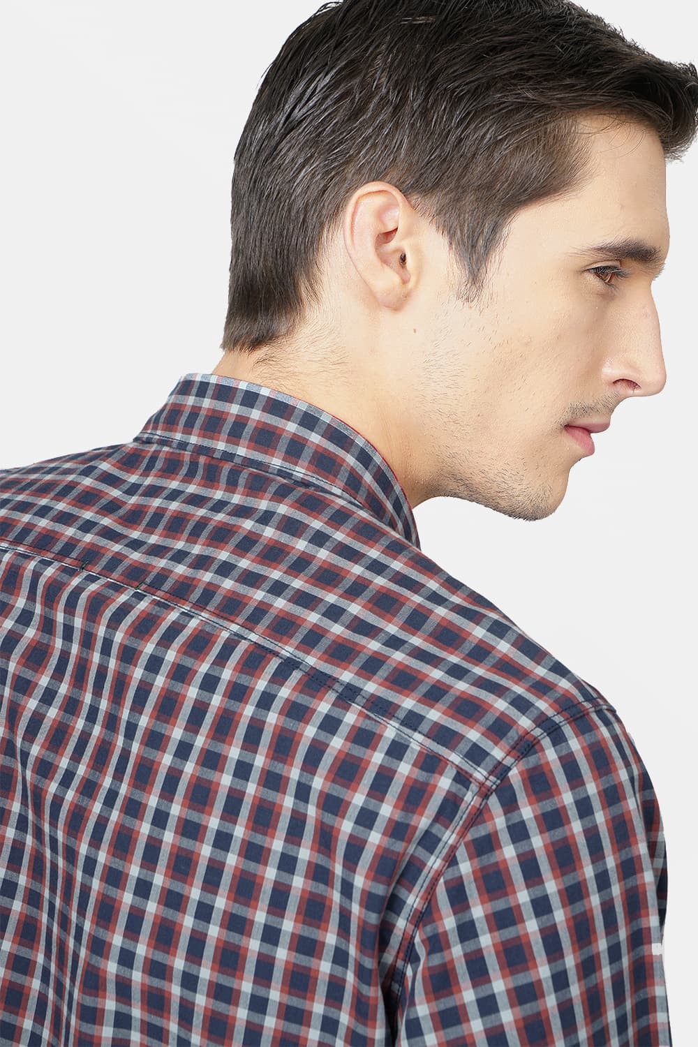 BASICS SLIM FIT CHECKS SHIRT