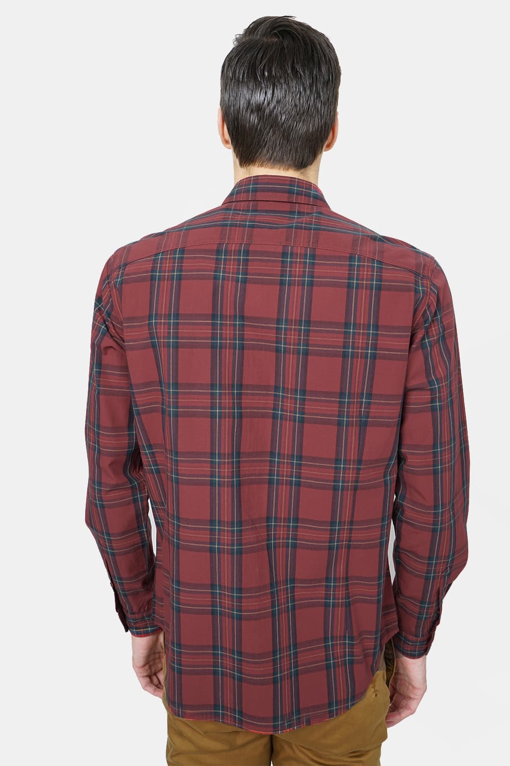 BASICS SLIM FIT CHECKS SHIRT