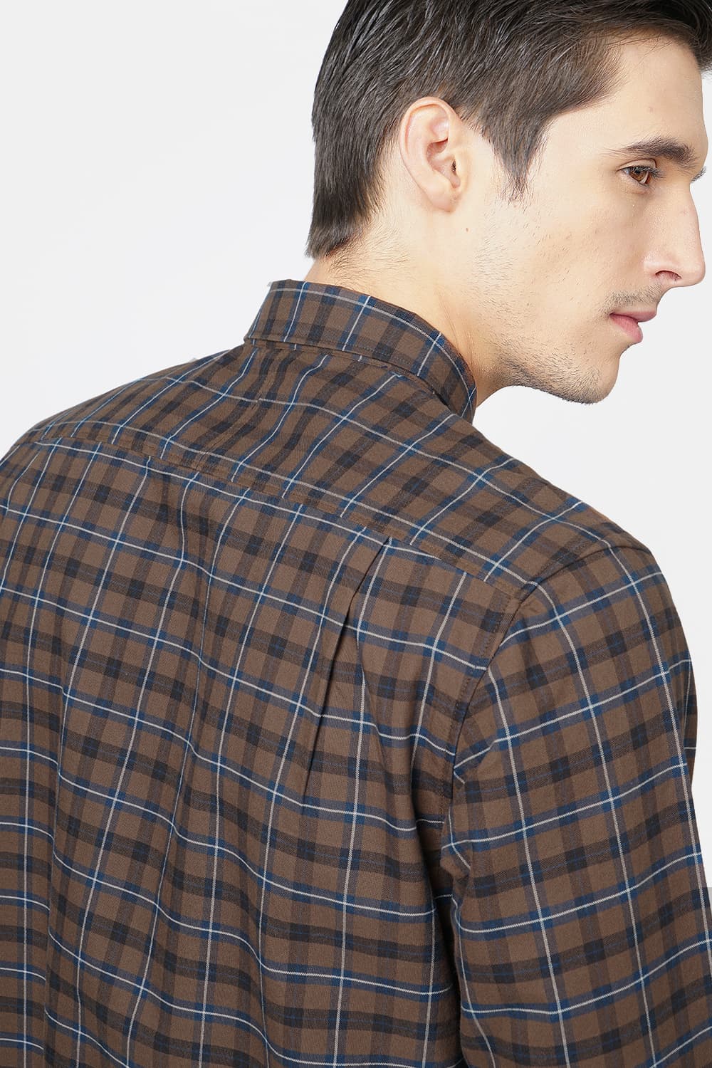 BASICS SLIM FIT CHECKS SHIRT