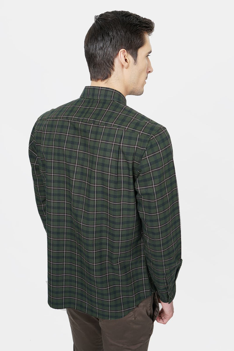 BASICS SLIM FIT CHECKS SHIRT