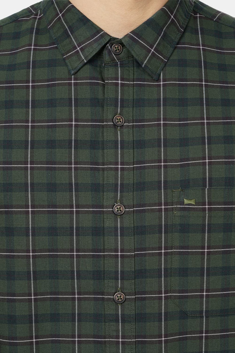 BASICS SLIM FIT CHECKS SHIRT