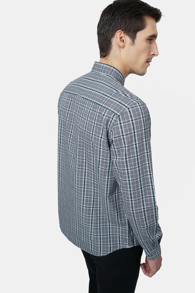 BASICS SLIM FIT CHECKS SHIRT