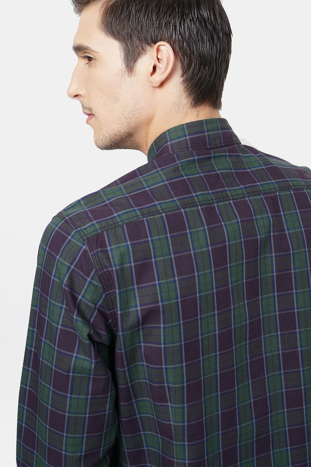 BASICS SLIM FIT CHECKS SHIRT