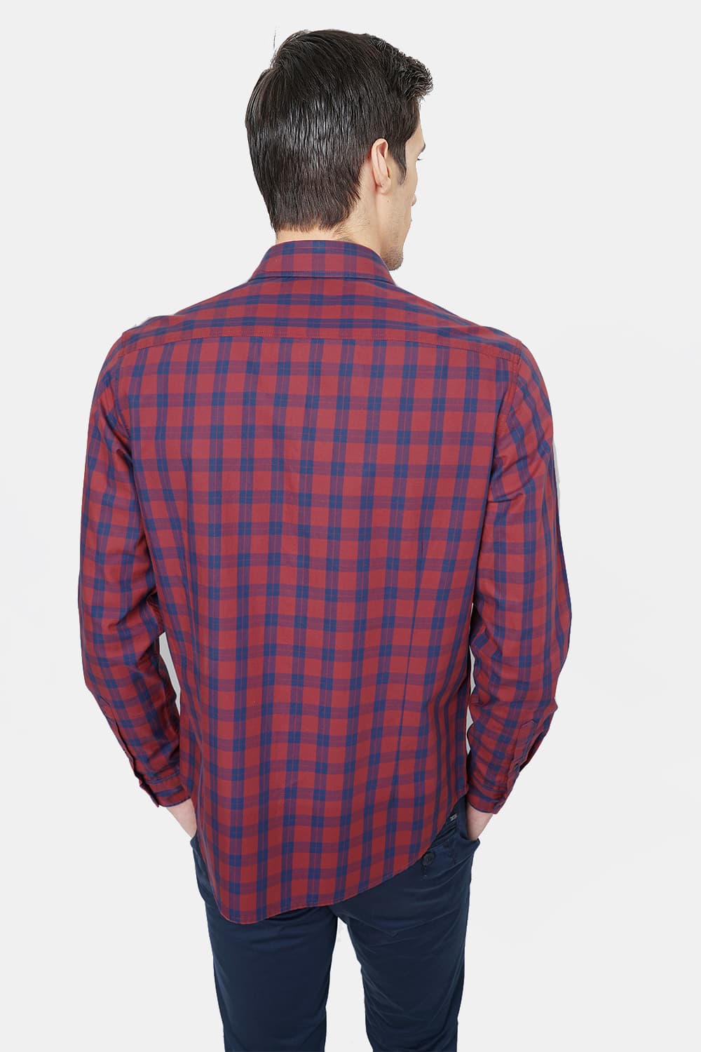 BASICS SLIM FIT CHECKS SHIRT