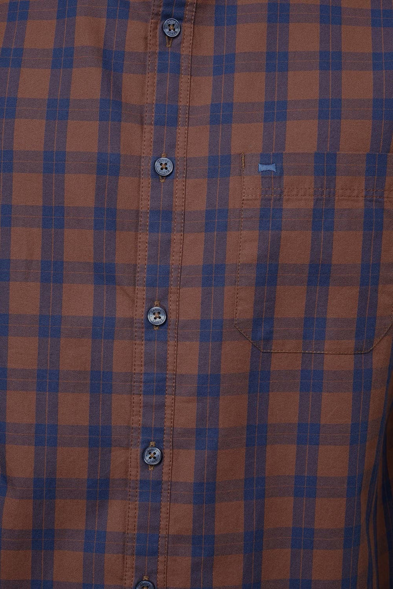 BASICS SLIM FIT CHECKS SHIRT