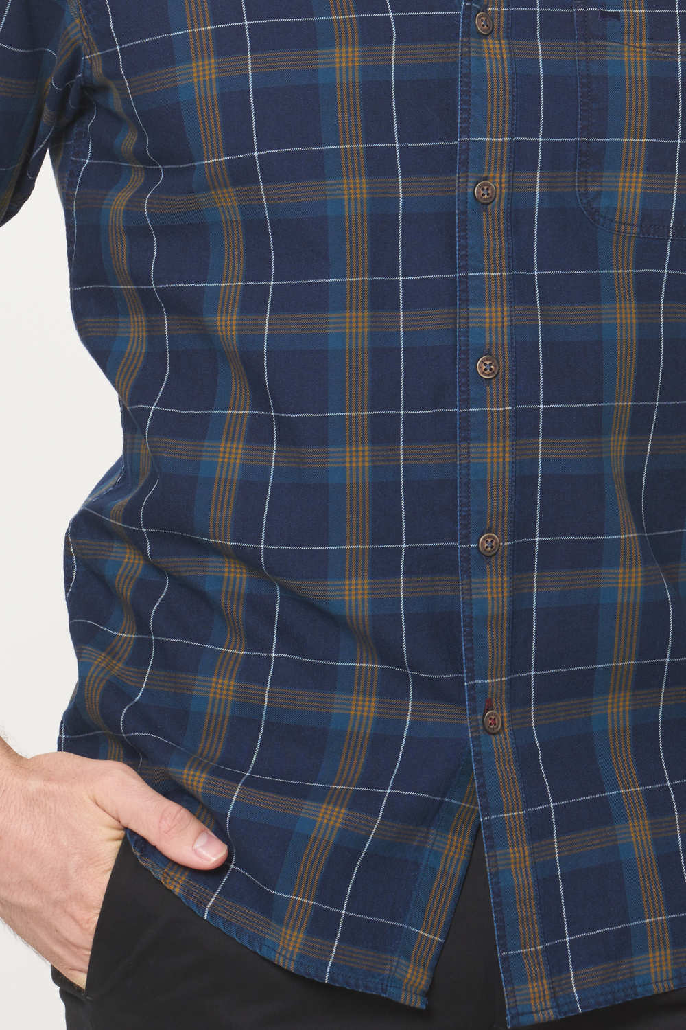 BASICS SLIM FIT CHECKS SHIRT