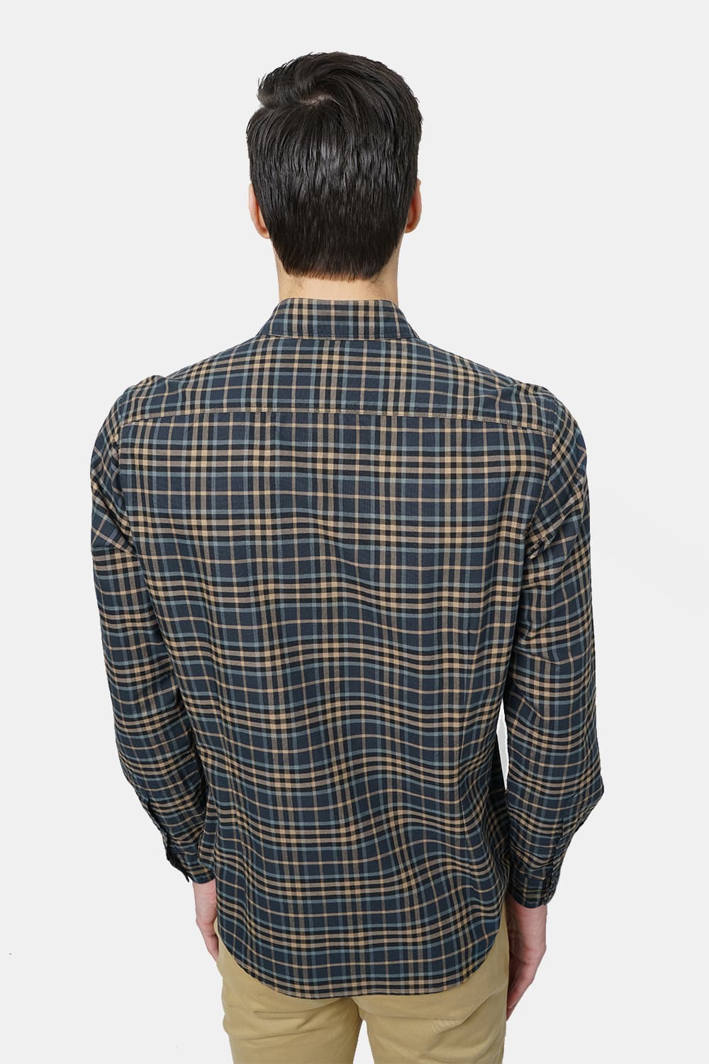 BASICS SLIM FIT CHECKS SHIRT