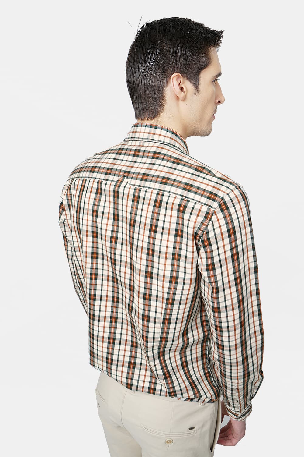 BASICS SLIM FIT CHECKS SHIRT