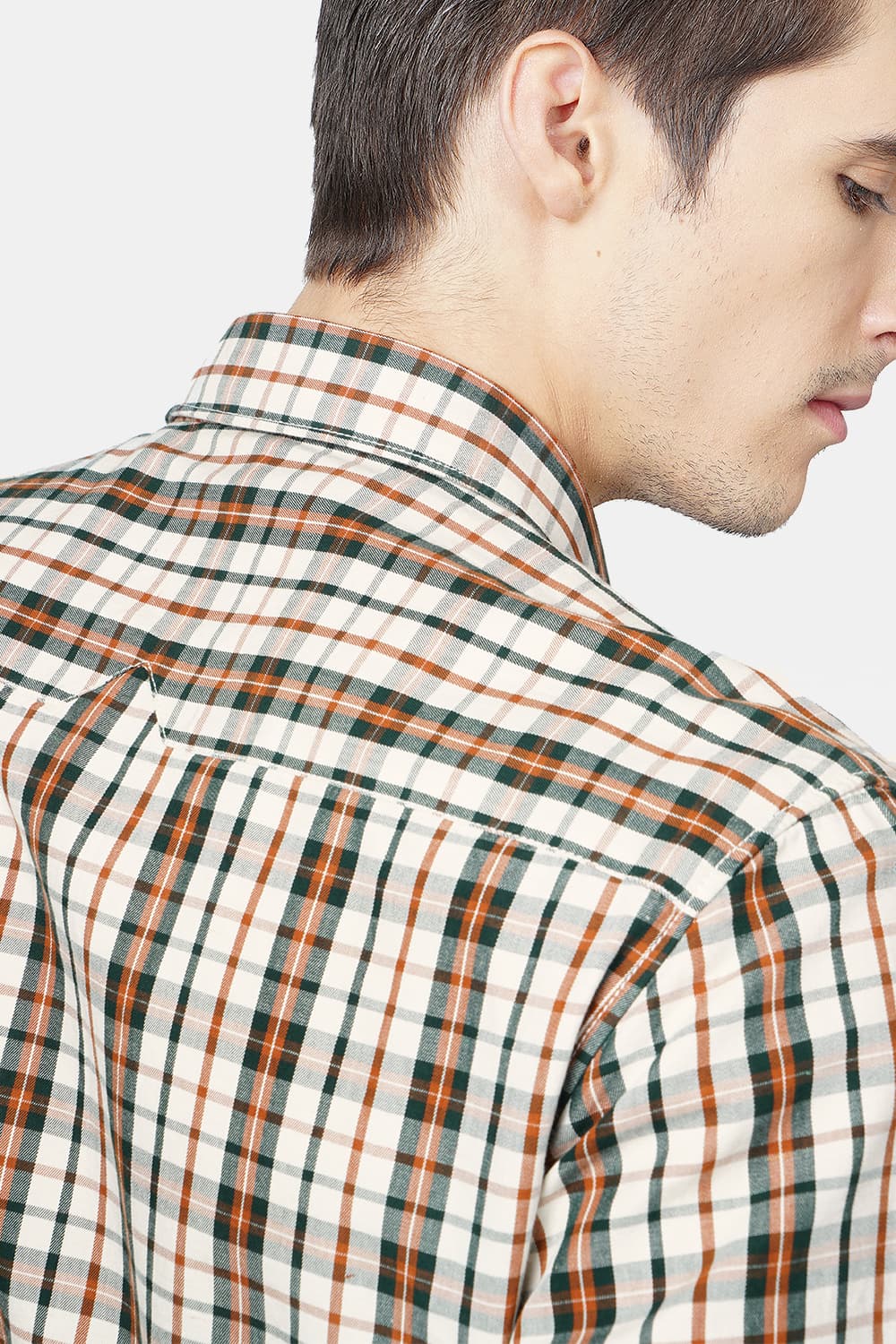 BASICS SLIM FIT CHECKS SHIRT