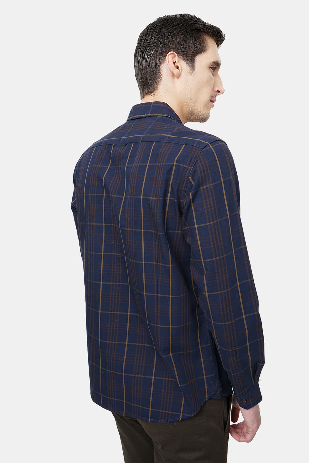 BASICS SLIM FIT CHECKS SHIRT