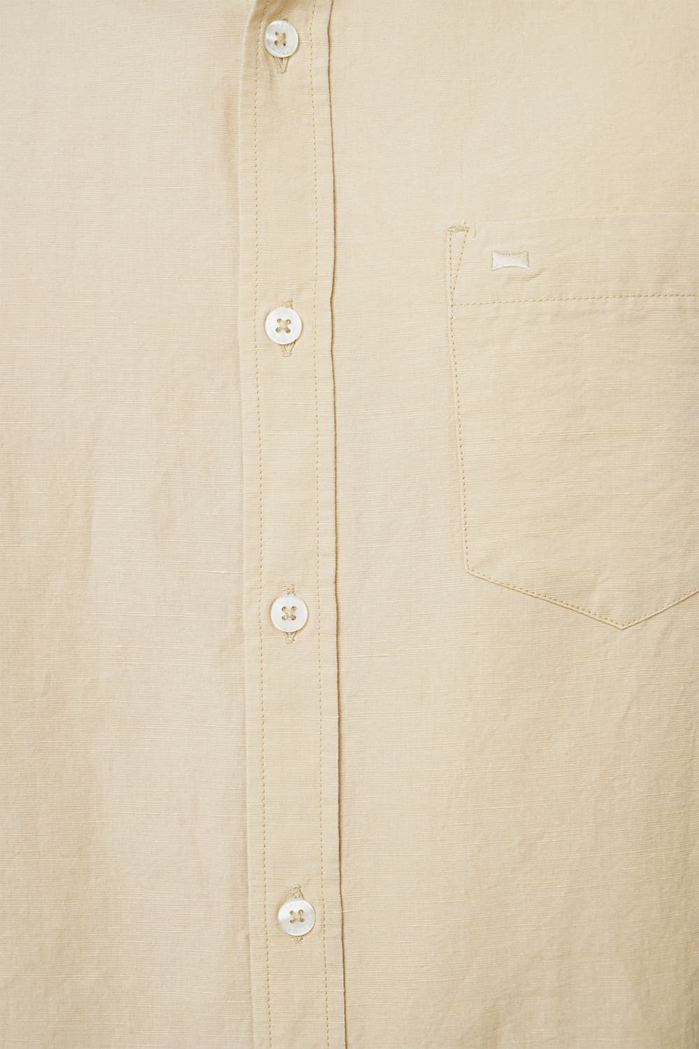 BASICS SLIM FIT COTTON LINEN SHIRT