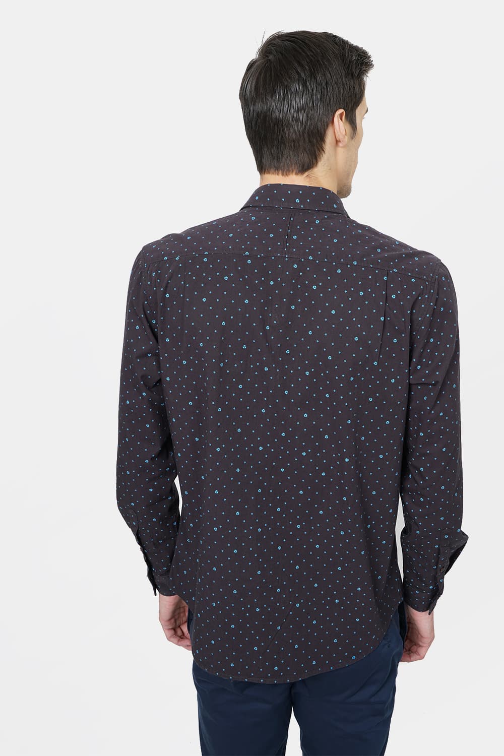 BASICS SLIM FIT PRINTED SHIRT